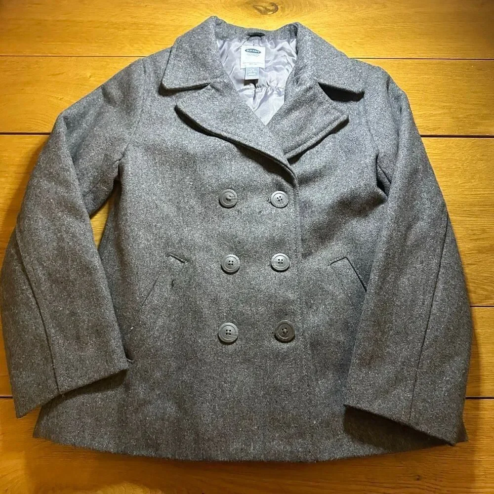 Old navy gray parka large 10-12
